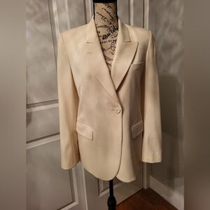 Gentle used Maison Margiela creme classic blazer